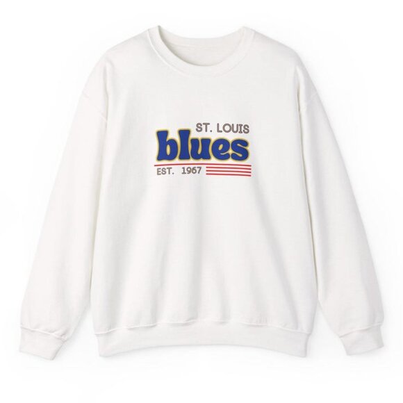 Vintage St. Louis Blues Unisex Sweatshirt, Retro St. Louis Blues Men Women Shirt - Picture 1 of 2